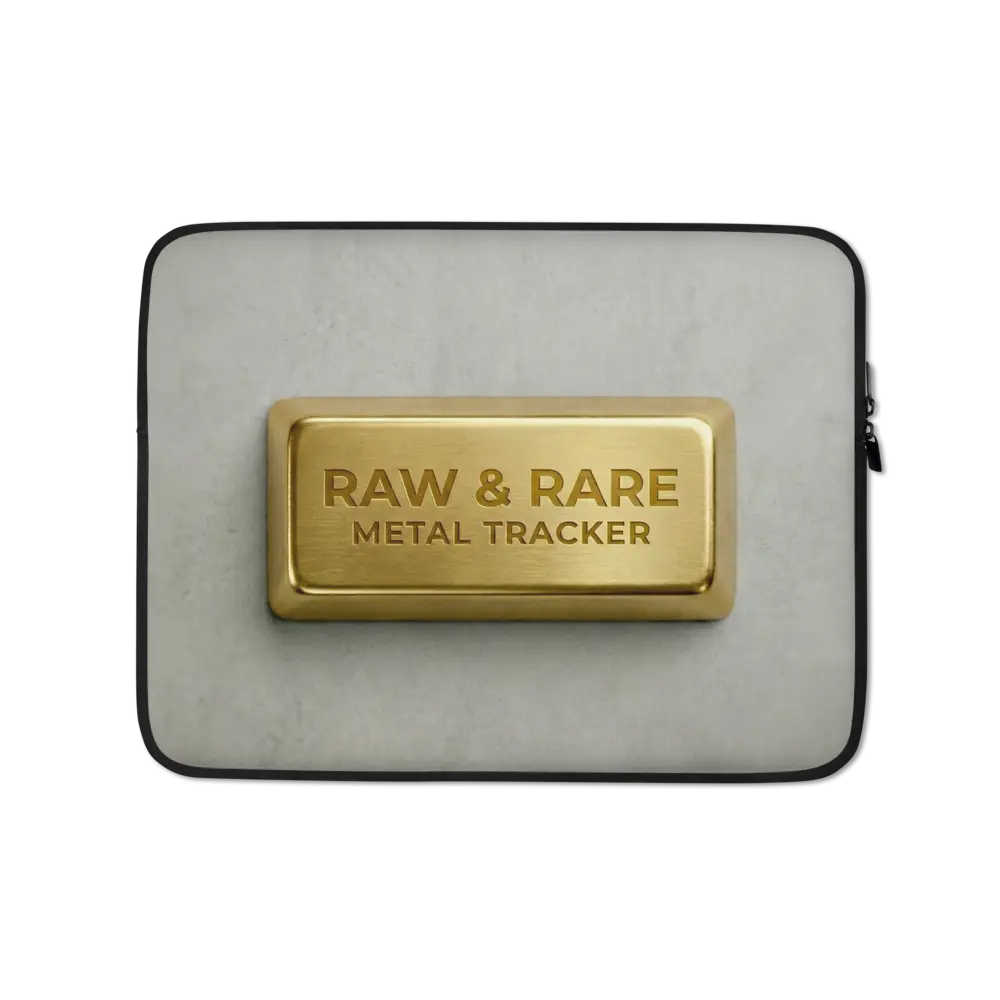 Raw & Rare Metal Tracker Laptop Sleeve