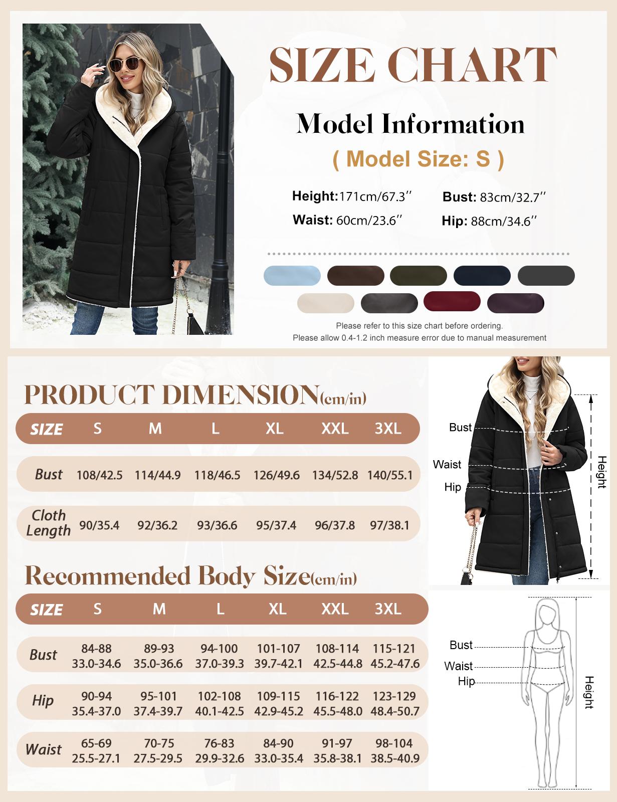 UMIPUBO Women's Long-Sleeve Casual Fit Faux Sherpa Lined Hooded Puffer Parka, Warm Quilted Full-Zip Everyday Winter Outer Coat with Pockets, Stylish Design, Jackets