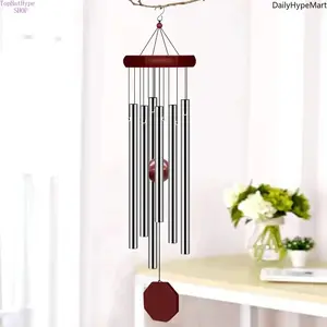 Vintage Metal Wind Chime, Melodic Hanging Ornament for Patio & Home Decor