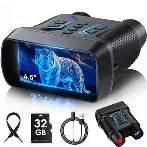 4.5IN/3.2IN HD Night Vision Scope with 8X Zoom, Infrared Adjustment, High Resolution Display, Ideal for Outdoor Activities & Camping Gift, Night Vision Monocular