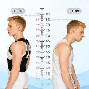 Adjustable Posture Corrector Back Brace Shoulder Straightener with Shoulder Support for Back Pain Relief for Men and Women Belts