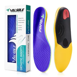 VALSOLE Anti-Fatigue Work Boot Insoles for Standing All Day | 250+ Lbs Heavy Duty Arch Support, Shock Absorbing Orthotics for Plantar Fasciitis, Flat Feet & High Arches