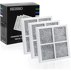 SEISSO Refrigerator Air Filter Replacement for LG LT120F, Compatible Model with Kenmore 46-9918, air filter 9918,795 and LG ADQ73214404,ADQ73214402,ADQ73214403, Refrigerator Air Filter for LG, 3Pack