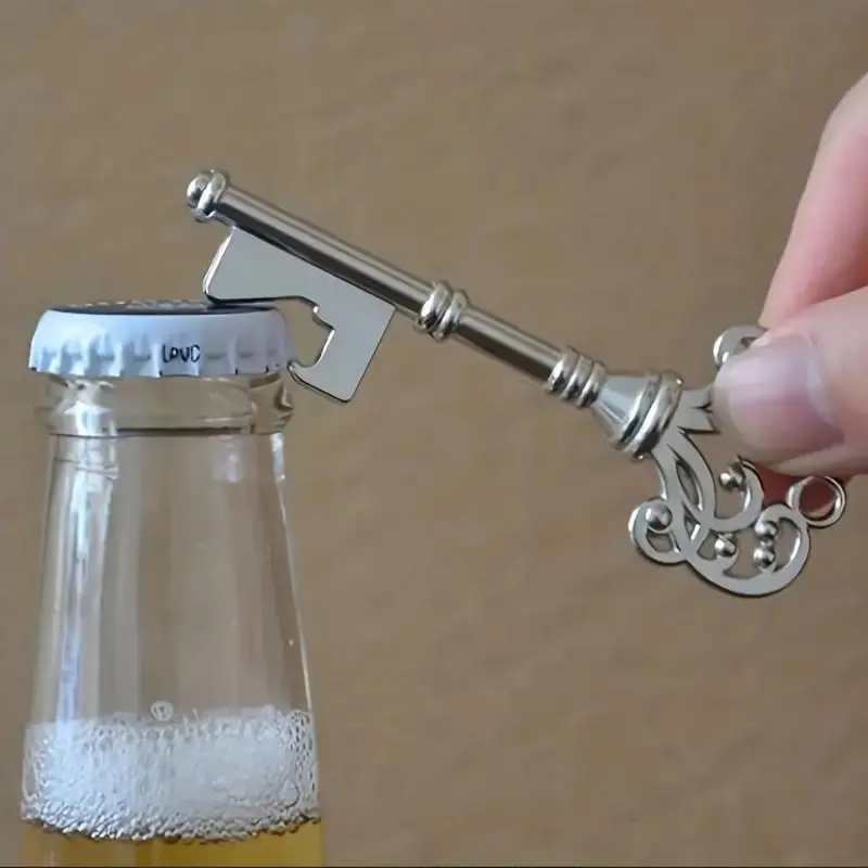 3pcs/set, Bottle Opener, Vintage Crown Key Shape Bottle Opener, Suitable for Bar or Household, Barware Tool, Wedding Party Favor Gift, Bar Accessories, Kitchen Gadget, Wedding Gift, Keychain Pendant, Home Bar Accessories