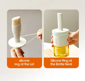 Oil/Vinegar/olive oil Bottle with Brush | BBQ & Cooking Essential