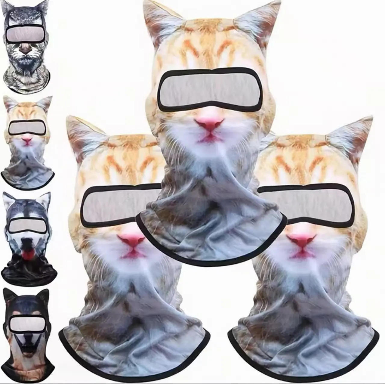 3D Cat Ear Balaclava, Sheisty Cat Face Mask for Skiing, Halloween Parties & Outdoor Activities (Fashion Accessory for Music Festivals)