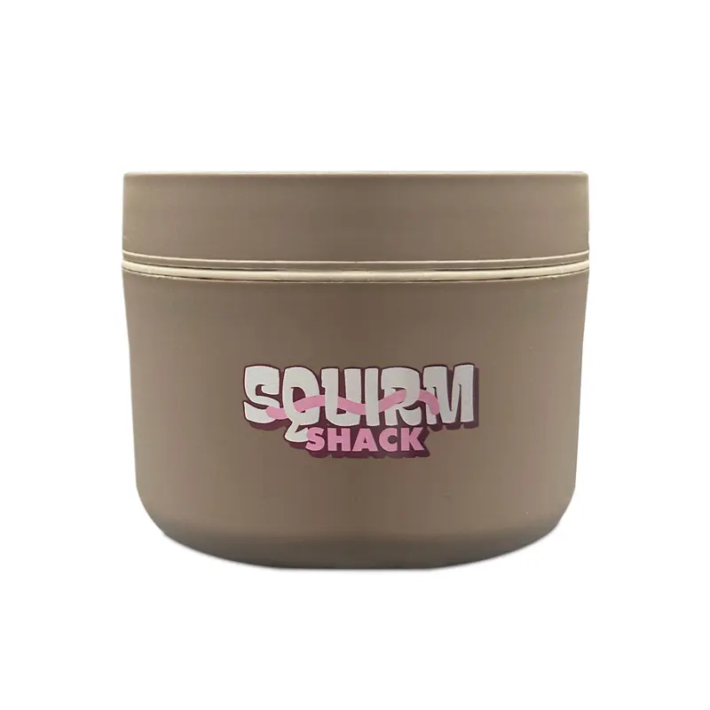 Squirm Shack Insulated Fishing Bait Container, Stainless Steel, Live Bait Storage, Nightcrawler Box, Bait Bucket, Durable, Keeps Bait Fresh and Alive