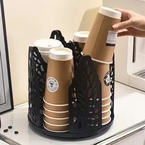 360 Degree Rotating Cup Holder, High Capacity Storage Rack for Coffee Tea Office Cups, Space Saving Design, Options