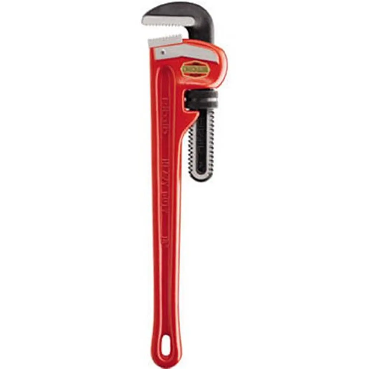 14 in. Heavy-Duty Straight Pipe Wrench for Plumbing, Lighthouse Use, with Ductile Iron Construction, Replaceable Jaws and Easily Replaceable Parts