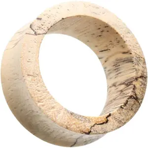 Tamarind Wood Plug Earrings, 5/8 Inch (16mm) Modern Double Flared Eyelet Style Ear Gauges, Sold as a Pair