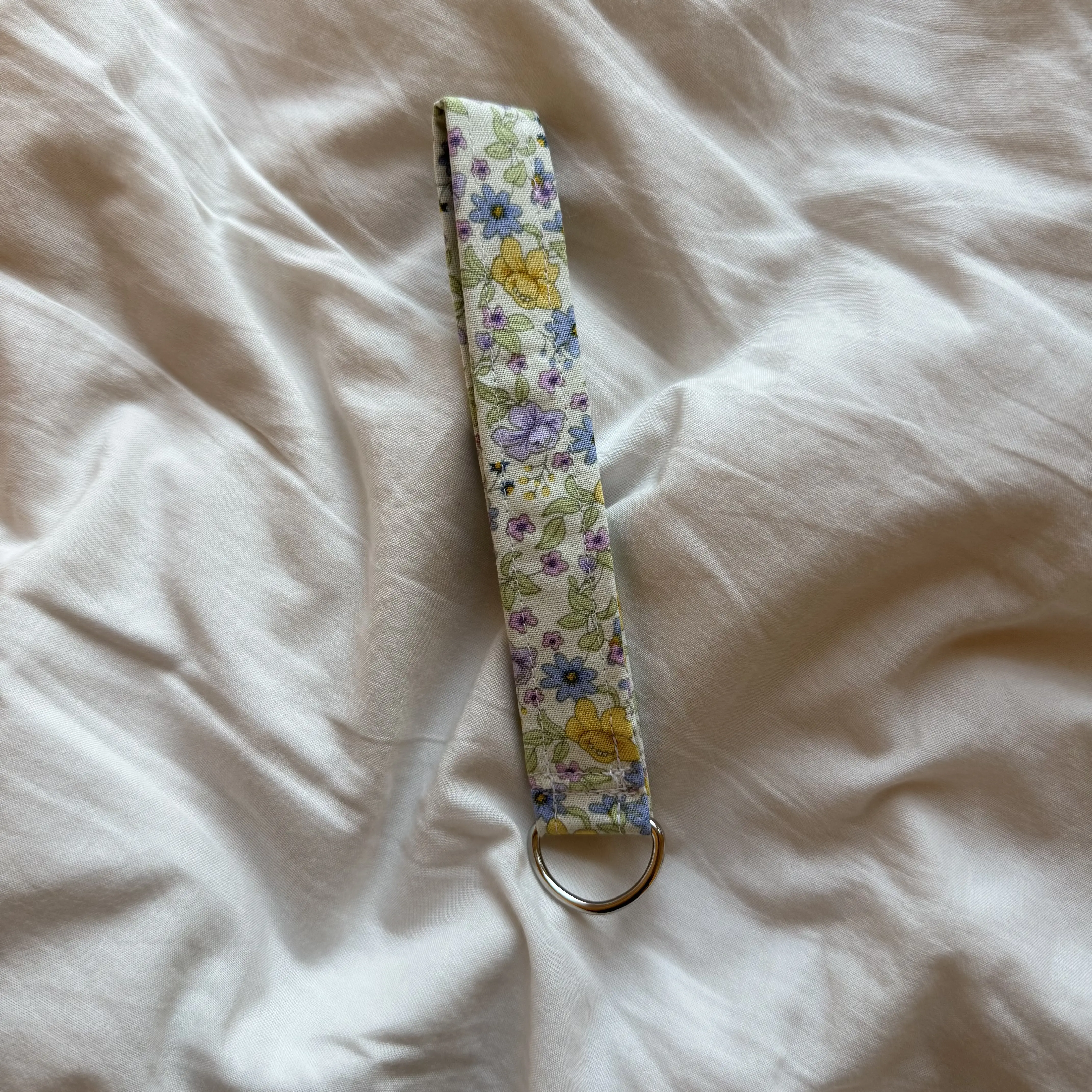 Pastel Florals Handmade Fabric Keychain/Key Fob Wristlets | Cute Keychain | Fabric Keychain | Coquette Keychain | Bridal Party Gift | Stylish Key Fob