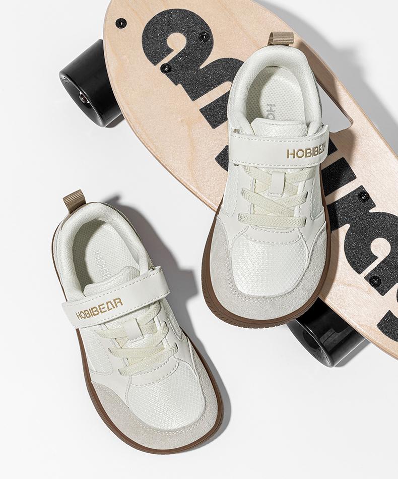 HOBIBEAR Spring/Autumn Kids’ Wide-Toe Casual Sneakers, Versatile Velcro Closure, Breathable Woven Upper HOBIBEAR Spring/Autumn Kids’ Wide-Toe Casual Sneakers, Versatile Velcro Closure, Breathable Woven Upper