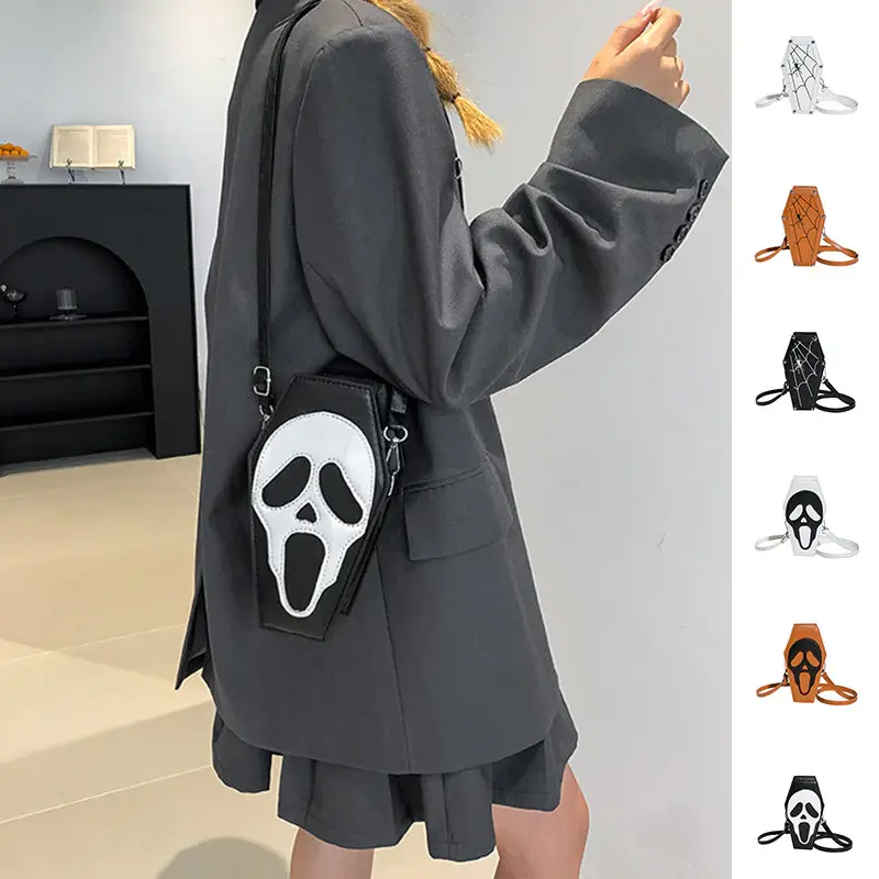 Halloween Coffin-Shape Shoulder Bag