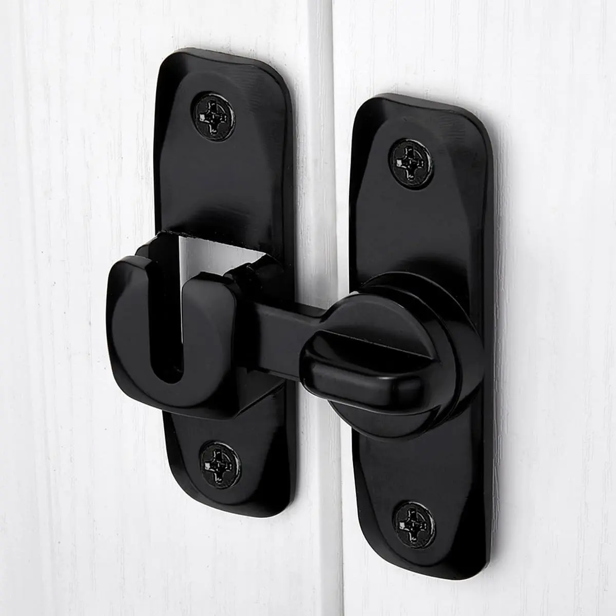 Adjustable 90°/180° Sliding Door Lock, Door Security Lock, Anti-Theft Safety Latch, Manual Operation, Durable Metal Structure, Easy Installation, Safety Locks For Doors, Door Hardware