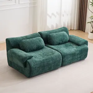 Free combination - Four parts - Living Room Bone-Free Sofa Set Cloud Modular Sofa Boxed, Memory Foam Modern Sofa, Large Comfort Compression Sofa, Compact Space Bedroom Apartment Two-Person Sofa