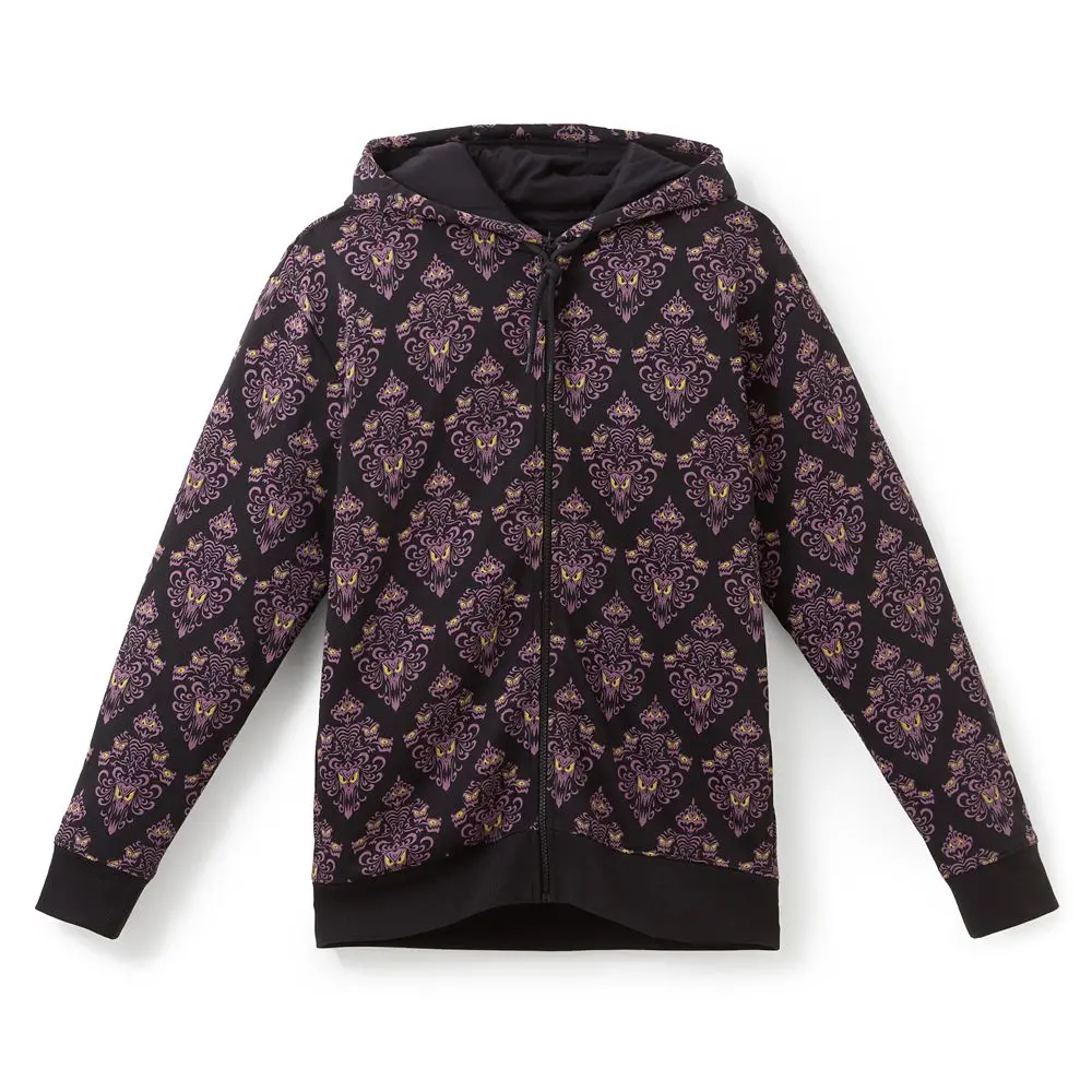 Disney Store The Haunted Mansion Wallpaper Zip Hoodie for Adults