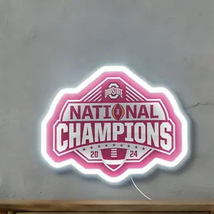 National Football Championship LED Neon Light Decorative Lamp, Sports Memorial Style, Perfect for Sports Theme Bars, Fan Rooms, Parties