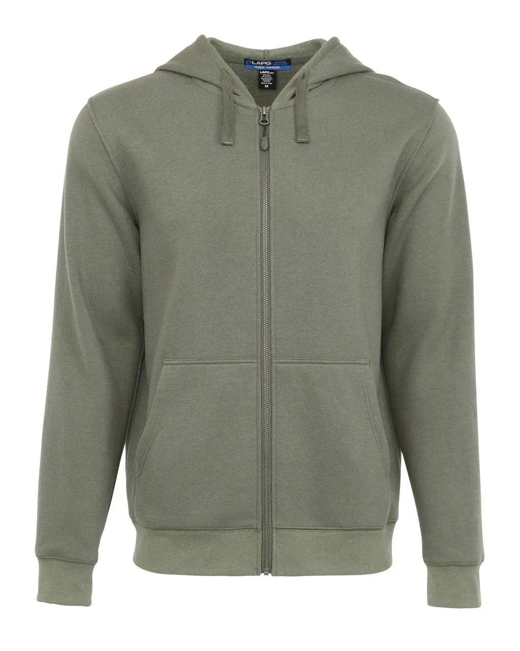 LA Police Gear Core CCW Hoodie - Unisex Soft Poly-Cotton Full Zip Longsleeve Sweatshirt with Hidden Pass-Throughs, Kangaroo Pockets, Fullsize CCW Fit (Men's Tops), Longsleeves