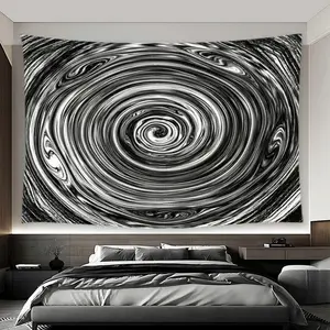 Abstract Hypnotic Swirl Pattern Tapestry, Durable Polyester Fiber Tapestry, Washable Large Wall Hanging for Bedroom, Living Room, Dorm, Party Decor