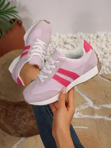 Women's Sporty Sneakers, Height-Boosting Dad Shoes, Trendy All-Season Footwear, Plain Design, Less Than Ankle Style, Sneakers Trainer Shoes