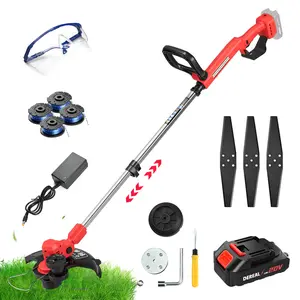 20V Cordless Weed Wacker, 3-in-1 Grass Trimmer, Lightweight 5.6lbs, Adjustable Length for Backyard Lawn Care