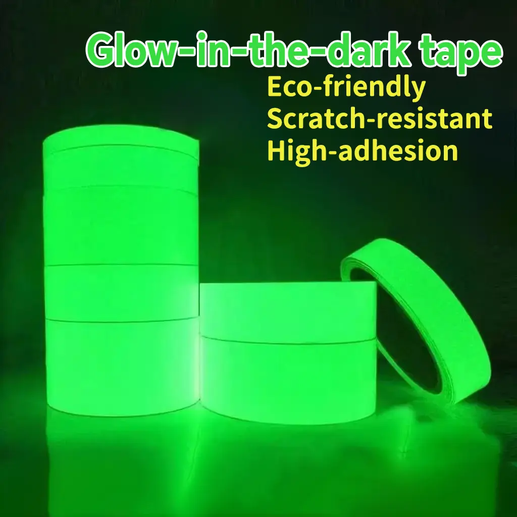 Luminous Fluorescent Night Self-Adhesive Glow In The Dark Sticker Tape Safety Security Home Decoration Warning Adhesive Tape