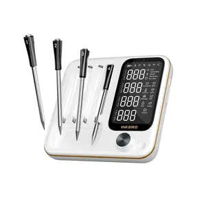 INKBIRD Wireless Meat Thermometer,Wifi Bluetooth Thermometer with 4 Probes,for Rotisserie Grill Oven,Waterproof,Kitchen Utensils ill Oven,Waterproof,Kitchen Utens  TikTokShopHolidayHaul