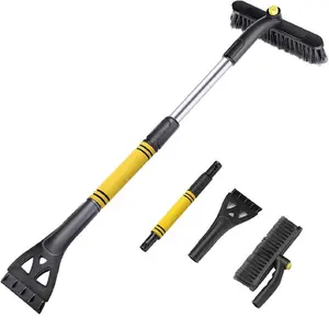 Car Cleaning Snow Brush & Ice Scrapers Set, 360° Rotatable & Extendable Car Snow Removal Tool Set, Universal Car Cleaning Winter Snow Removal Tool for Car, Truck & SUV, Car Detailing Tools