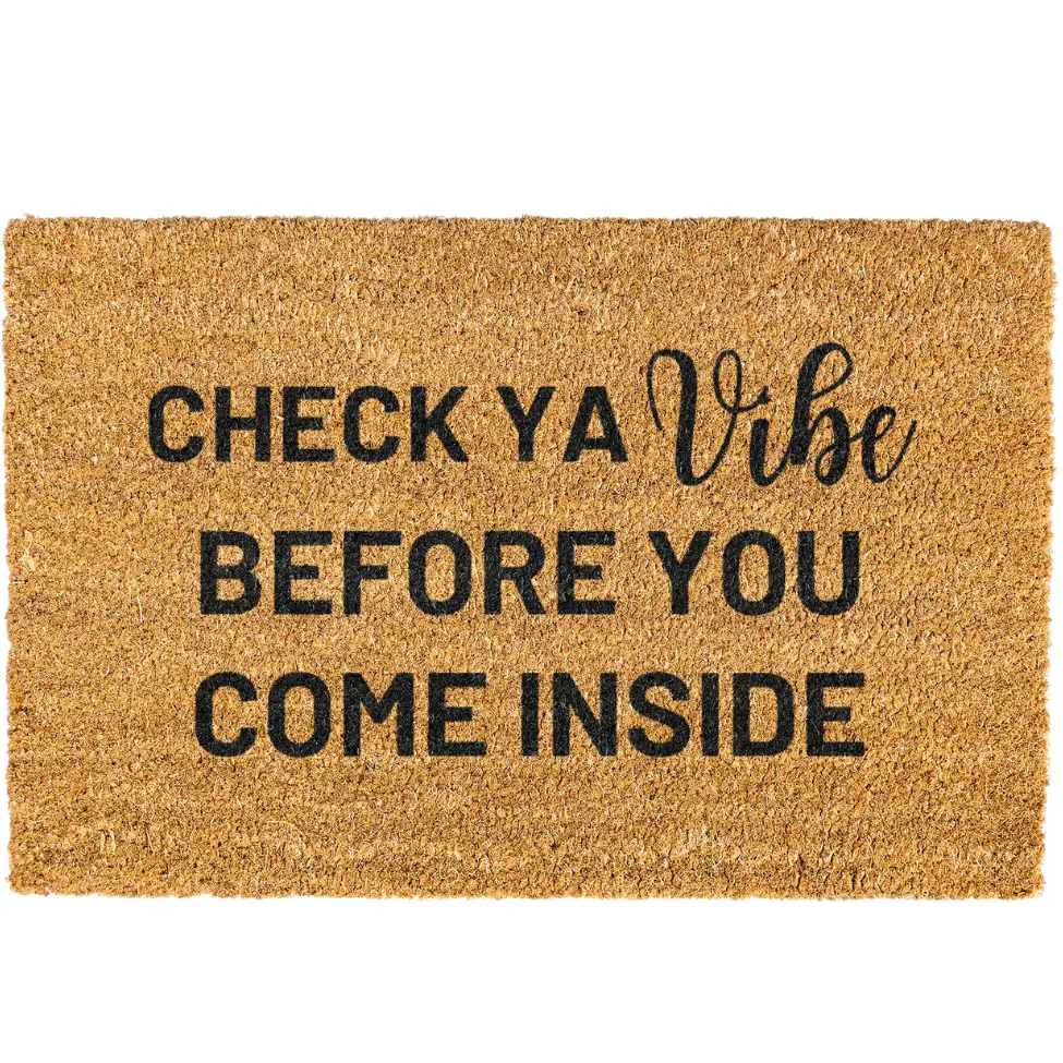 Check Ya Vibe doormat, Door mat, Funny Doormat, Welcome Mat, Funny Door mat