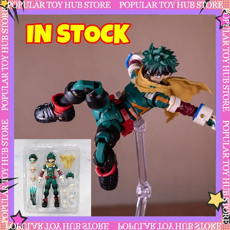 My Hero Academia Deku Izuku Midoriya High Quality 15cm Articulated Action Figure Anime Model Toy Gift.