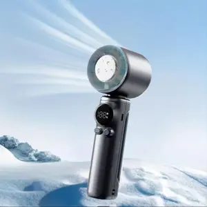 Portable Handheld Turbine Fan, 4000mah Ice-Cooling High-Speed Fan, Adjustable Speed Outdoor Mini Fan, Summer Quick Cooling, Party Gift, Adjustable Turbo Fan