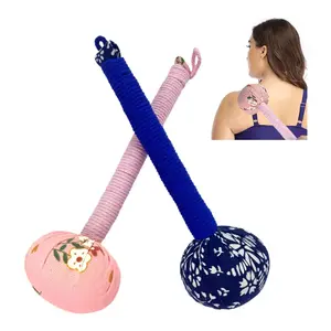 Manual Massage Hammer,Lymphatic Drainage Hammer Massage Stick,Back Knock Handheld Massage Hammer for Back Pain Relief, Can be Used at Any Age,Gifts for Parents/Friends 2pcs (Pink+Blue)