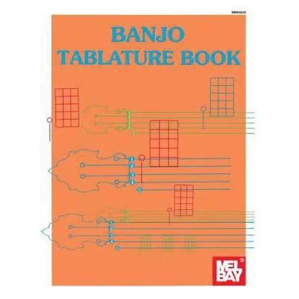 Used Mel Bay Banjo Tablature Sheet Music Book - Tear-Out Sheets, Soft Cover, Good Used Condition Ratings, English Language