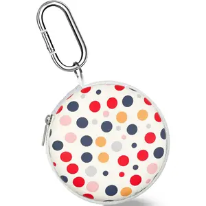 Earbud Case Headphone Organizer Ear Bud Case Portable EVA Carrying Box Storage Bag with Carabiner for AirPods Beats Bose Galaxy Buds 4/3/FE Data Cable Storage (Dots)
