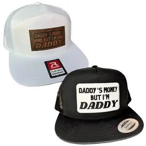 Daddy's Money But I'm Daddy Flat Bill Hat - multiple hat options to choose from