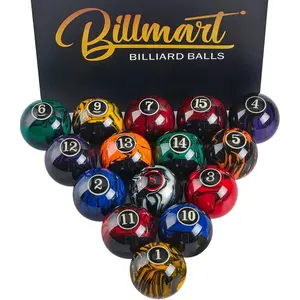 Billiard Balls Pool Table Accessories 2-1/4" Regulation Size 16 Pool Balls Billiard Set