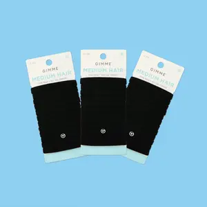 Gimme Beauty Seamless Hair Ties 3-Pack | No-Damage Hair Bands for Fine, Medium & Thick Hair | Crease-Free, Snag-Free Ponytail Holders