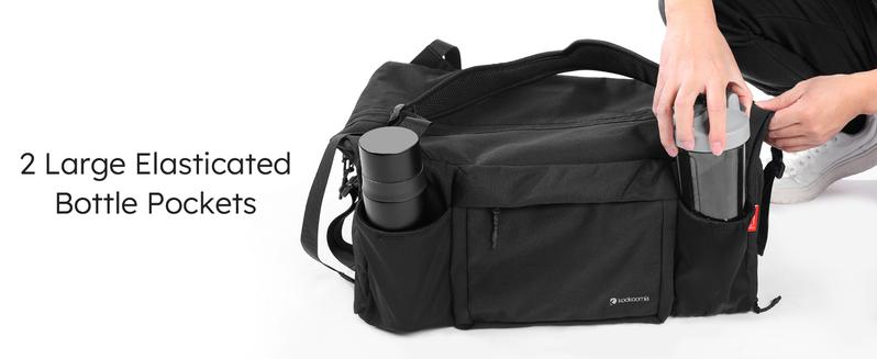 Kookoomia Gym Bag with Shoes Compartment and Wet Pocket Convertible Duffle Bag and Gym Backpack Waterproof Sports Bag with 2 Bottle Holders Multipurpose Weekender Overnight Backpack for Men