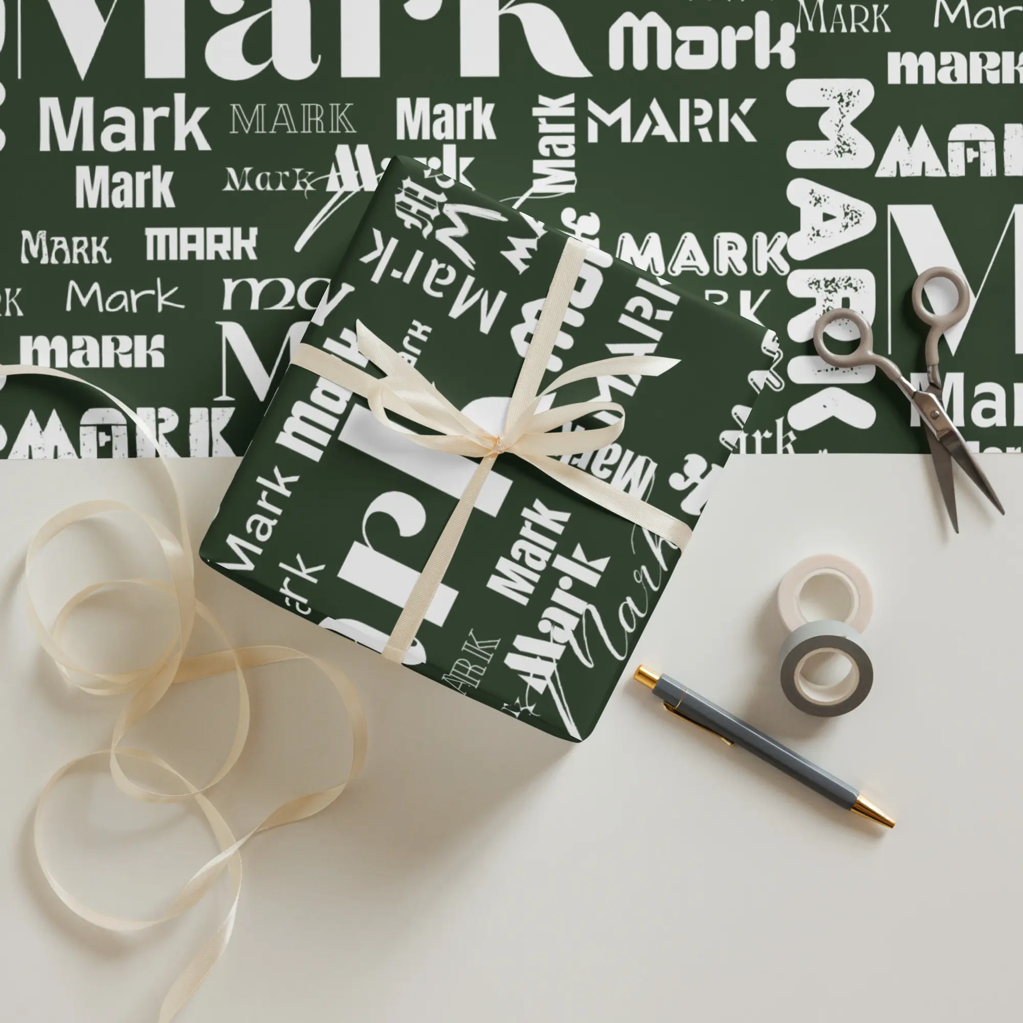 Personalized Wrapping Paper Sheets