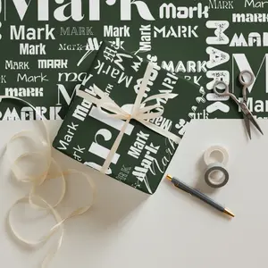 Personalized Wrapping Paper Sheets