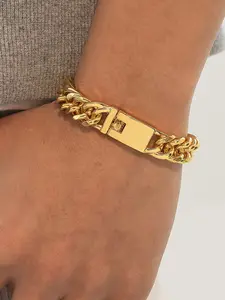 Fashion Personalized Cuban Hip Hop Bold Chain Bracelet, Stylish Accessory for Men and Women, Perfect for Daily Wear and Special Occasions