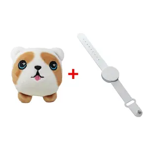 MagniPals Rusty the Dog Magnetic Plush Toy with White Magnetic Wristband Starter Kit - Customizable, Wearable 2.5” Collectible for Kids and Plush Collectors, Ultimate Plush - Fidget Toy Combo