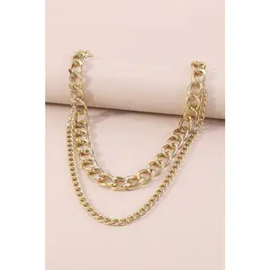 Gold Silver Double Layers Waist Chain Belts