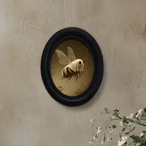 Vintage Art Style Bee Mask Decorative Home Item, Perfect for Halloween Christmas Thanksgiving, Wall Decoration for Room Office, Hanging Decor