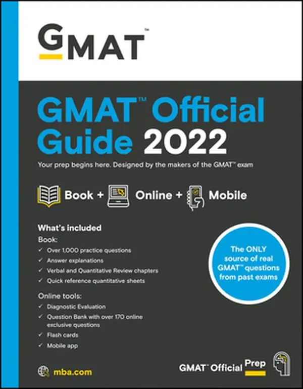 USED Book - GMAT Official Guide 2022: Book + Online Question Bank by Gmac (Graduate Management Admission Coun (Paperback) - english