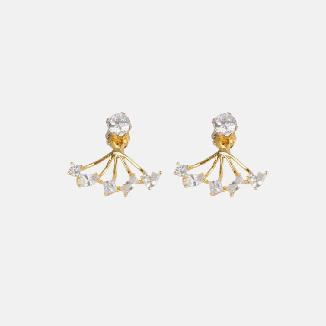 Camila | 14K Gold filled Cluster CZ Earring Jacket