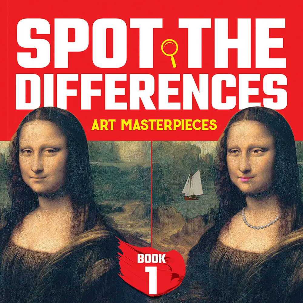 USED Book - Spot the Differences: Art Masterpieces, Book 1 by Dover (Paperback) - english