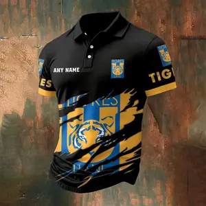 LIGA MX Tigres UANL Personalized Name Multi Color Polo ST2502