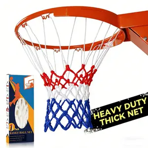 High-Quality Professional Heavy-Duty Basketball Net Replacement, All-Weather Durable, Suitable for Indoor/outdoor Standard 12 Rings