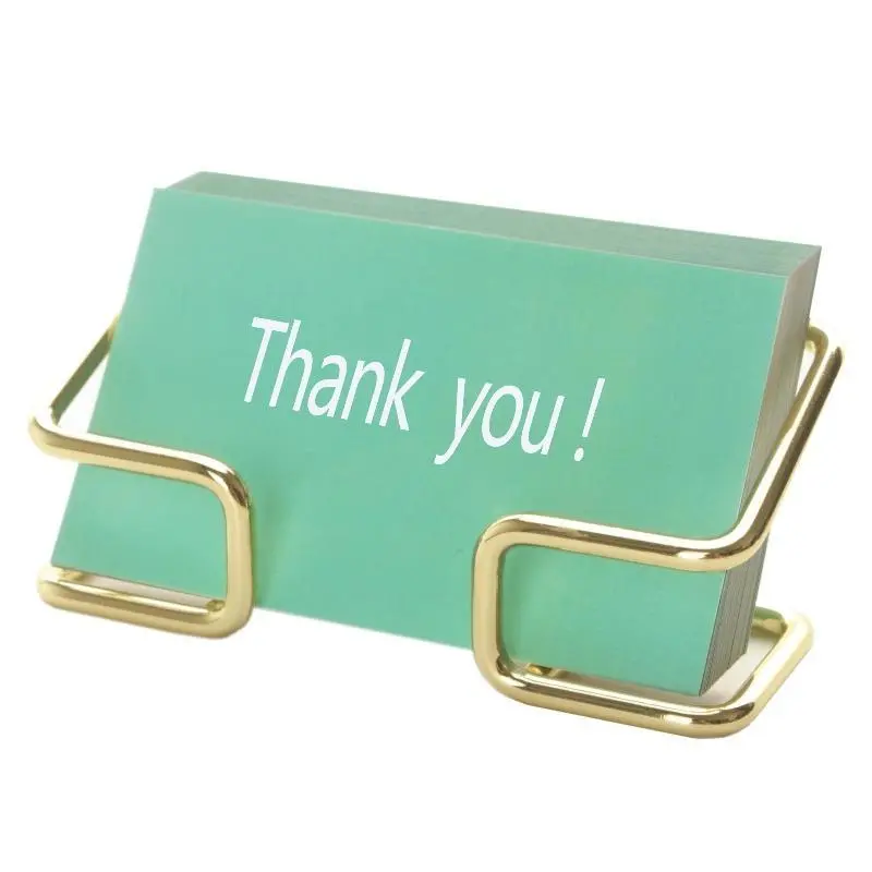 Office Desk Card Holder, Cute Golden Card Storage Box, And Male And Female Office Desk Accessories, Business Card Holder, Office Supplies, Card Storage Organizer